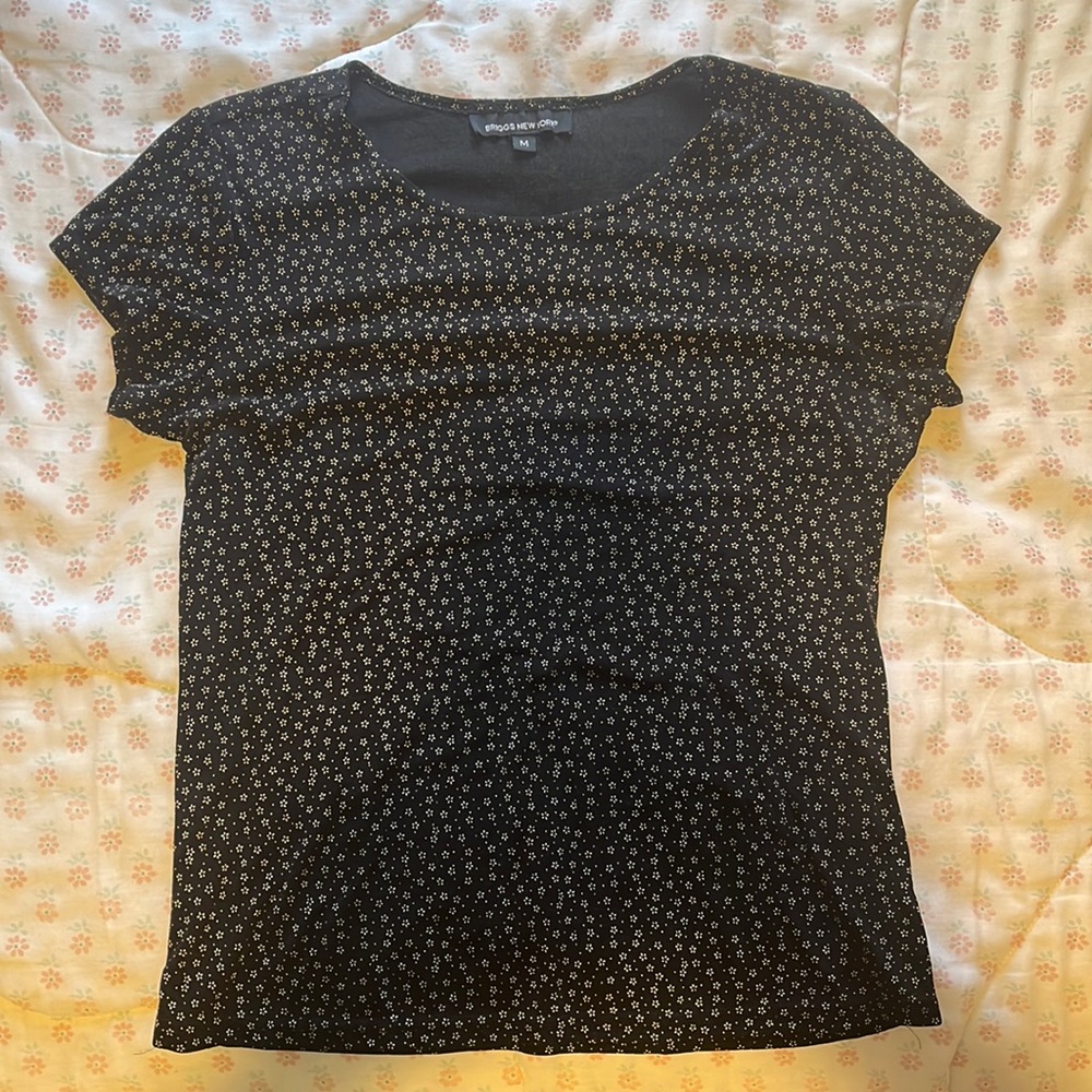 Briggs New York floral stretchy top